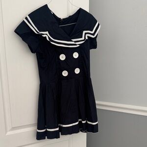 Roma Navy and White Kids Sailor Dress Halloween
